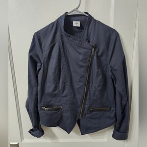 CAbi asymmetrical moto jacket sz medium